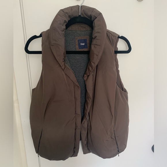 Gap Puffer Vest - Green/Brown XS - Picture 1 of 2